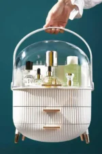 Cosmetic Organizer Skincare Display Box With 2 Layers Of Storage Boxes And Transparent Lid - Image 5